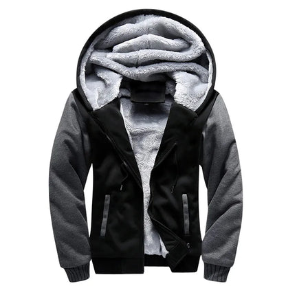 Men's Jacket Camouflage Thicken Winter Jackets for Men Fleece Long Sleeve Coat Man Casual Hoodies Streetwear Men's Coats